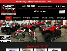 Tablet Screenshot of foxvalleycycles.com